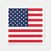 Serviette En Papier Drapeau américain (Devant)