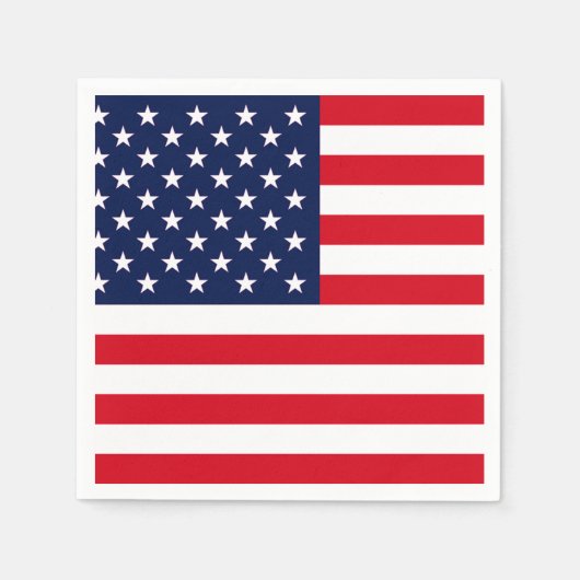 Serviette En Papier Drapeau américain (Devant)