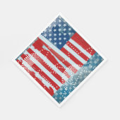 Serviette En Papier Drapeau américain (Coin)