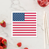 Serviette En Papier Drapeau américain (En situation)