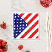Serviette En Papier Drapeau américain (En situation)