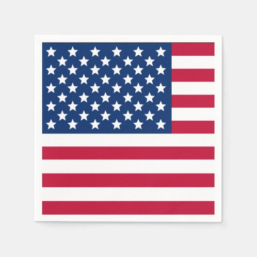 Serviette En Papier Drapeau américain (Devant)