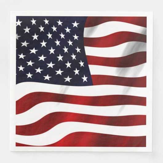 Serviette En Papier Drapeau américain (Devant)