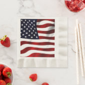 Serviette En Papier Drapeau américain (En situation)