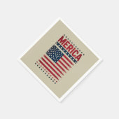 Serviette En Papier Drapeau américain 4 juillet Amérique (Coin)