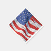 Serviette En Papier Drapeau américain agitant patriotique (Coin)
