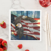 Serviette En Papier Drapeau américain Bald Eagle (En situation)