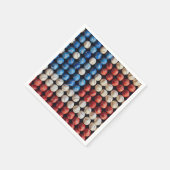 Serviette En Papier Drapeau américain de baseball (Coin)