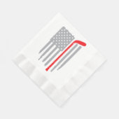 Serviette En Papier Drapeau américain de hockey (Coin)