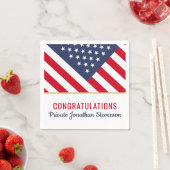 Serviette En Papier Drapeau américain de l'armée patriotique (En situation)