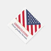 Serviette En Papier Drapeau américain de l'armée patriotique (Coin)