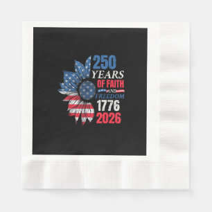 Serviette En Papier Drapeau américain du 4 juillet vintage 250 ans 177
