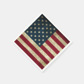 Serviette En Papier Drapeau américain Grunge (Coin)