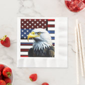 Serviette En Papier Drapeau américain patriotique (En situation)