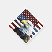 Serviette En Papier Drapeau américain patriotique (Coin)