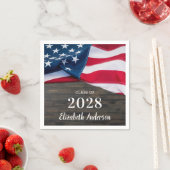 Serviette En Papier Drapeau américain Patriotique (En situation)