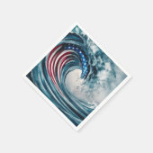 Serviette En Papier Drapeau américain patriotique (Coin)