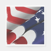 Serviette En Papier Drapeau américain patriotique Design étoiles et ra (Devant)