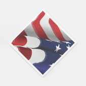 Serviette En Papier Drapeau américain patriotique Design étoiles et ra (Coin)