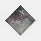 Serviette En Papier Drapeau américain patriotique et étoiles Mariage (Coin)