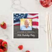 Serviette En Papier Drapeau américain patriotique fête d'anniversaire  (En situation)