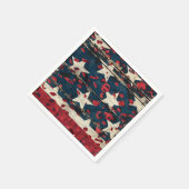 Serviette En Papier Drapeau américain rustique imprimé léopard (5) (Coin)