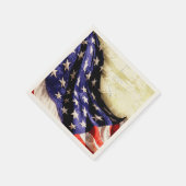 Serviette En Papier Drapeau américain vintage 4 juillet (Coin)