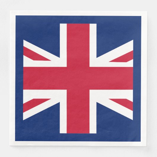 Serviette En Papier Drapeau anglais patriotique (Devant)