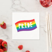 Serviette En Papier Drapeau arc-en-ciel (En situation)