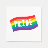 Serviette En Papier Drapeau arc-en-ciel (Devant)