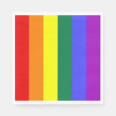 Serviette En Papier Drapeau arc-en-ciel gay pride (Devant)