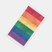 Serviette En Papier Drapeau arc-en-ciel gay pride (Coin)
