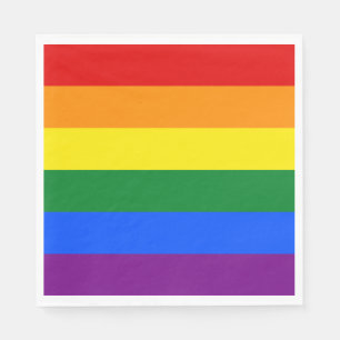 Serviette En Papier Drapeau arc-en-ciel (LGBT)