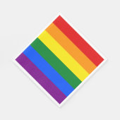 Serviette En Papier Drapeau arc-en-ciel (LGBT) (Coin)