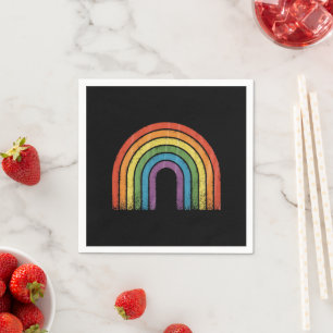 Serviette En Papier Drapeau arc-en-ciel LGBTQ Fierté gay Sensibilisati