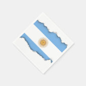 Serviette En Papier Drapeau argentin traditionnel (Coin)
