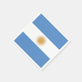 Serviette En Papier Drapeau Argentine (Coin)