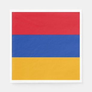 Serviette En Papier Drapeau arménien patriotique