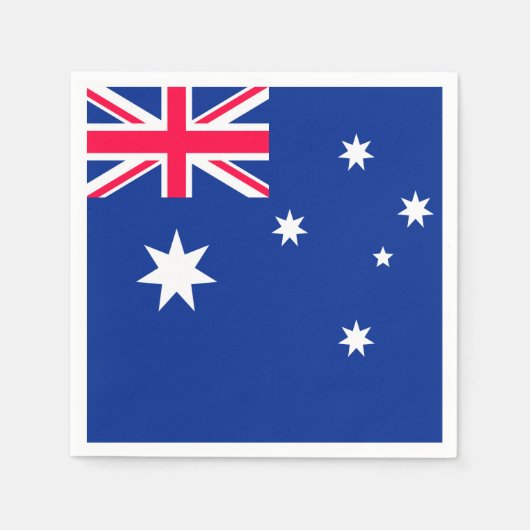 Serviette En Papier Drapeau Australie (Devant)