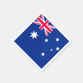 Serviette En Papier Drapeau Australie (Coin)