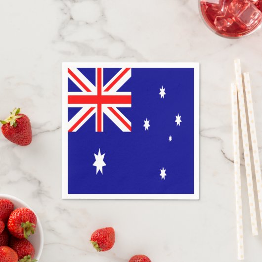 Serviette En Papier Drapeau Australie (En situation)