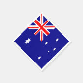 Serviette En Papier Drapeau Australie (Coin)