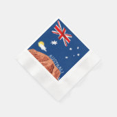 Serviette En Papier Drapeau australien      (Coin)