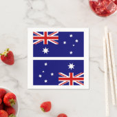 Serviette En Papier Drapeau australien Naplins (En situation)
