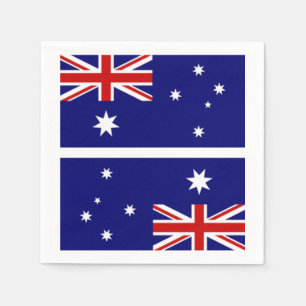 Serviette En Papier Drapeau australien Naplins