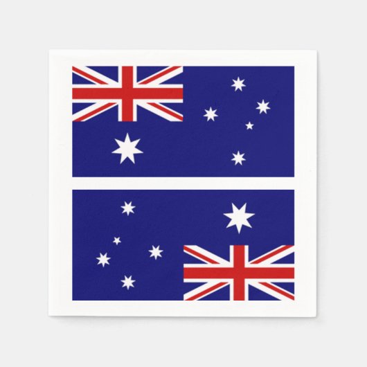 Serviette En Papier Drapeau australien Naplins (Devant)