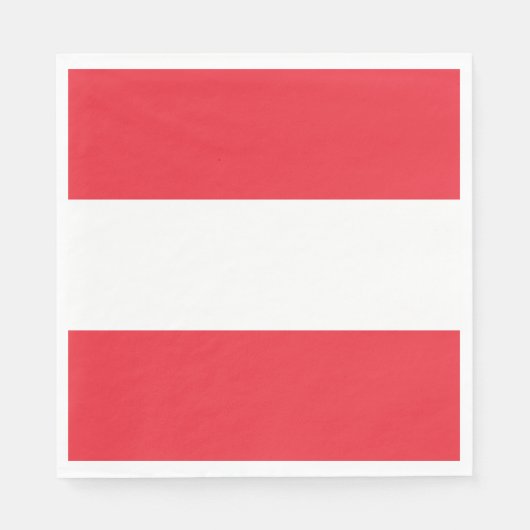 Serviette En Papier Drapeau autrichien (Autriche) (Devant)