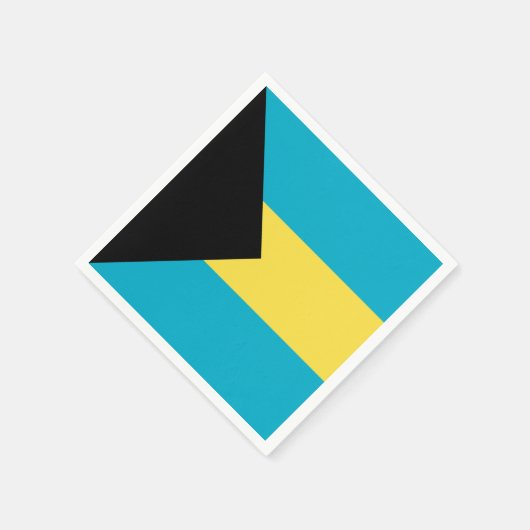 Serviette En Papier Drapeau bahaméen (Coin)