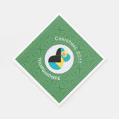 Serviette En Papier Drapeau bahaméen Blonde Angel Noël personnalisé (Coin)