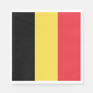 Serviette En Papier Drapeau belge